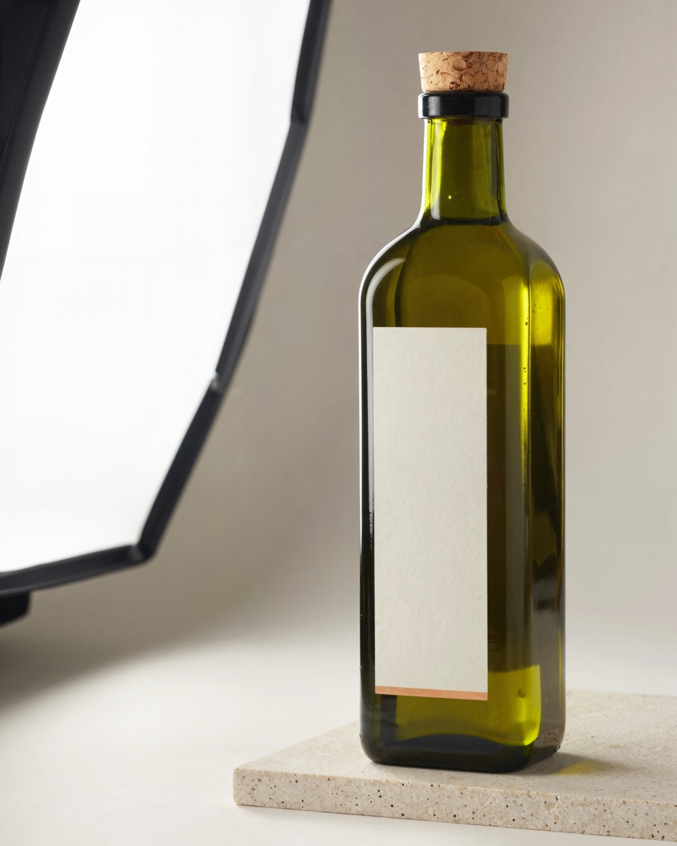Approved packshot with blank label and copper band